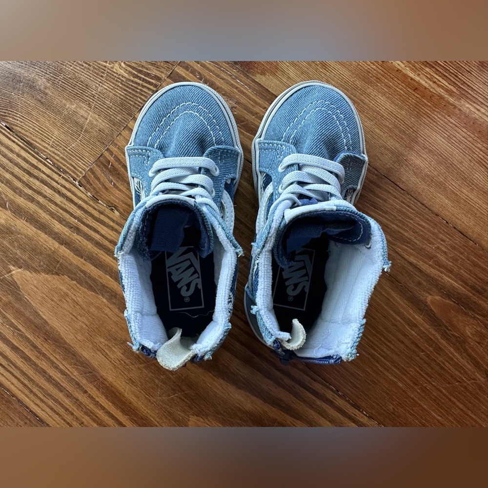 Vans Kids Denim Butterfly High-Tops - Picture 5 of 7